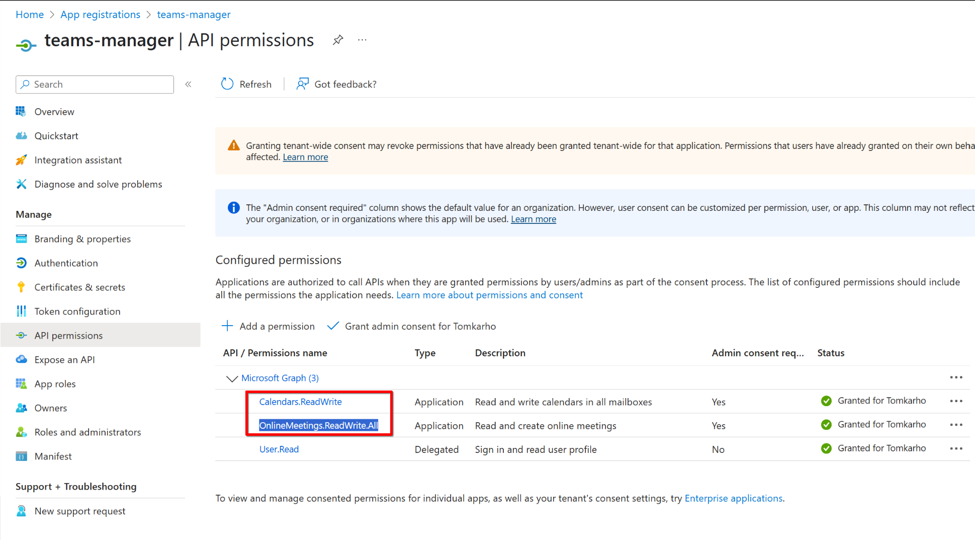 App registration